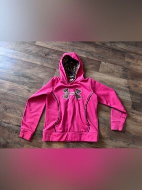 Under Armour Women’s ' Pink Hoodie with Camo Logo